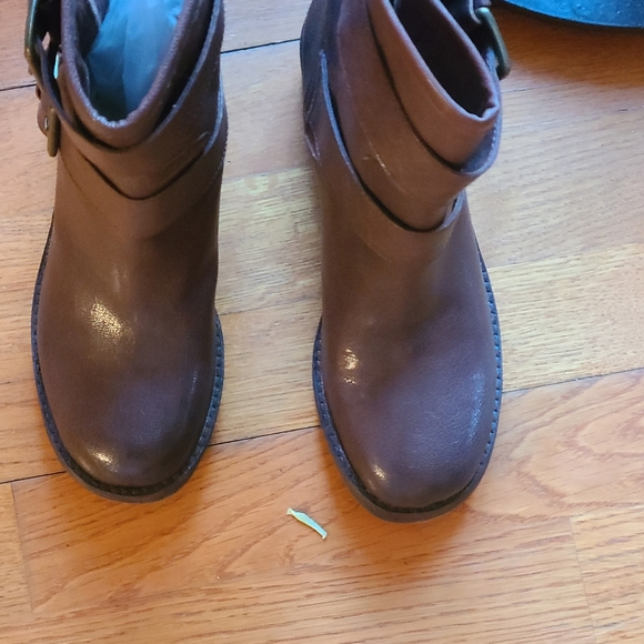 Sz 7 Leather Combat style booties - Picture 7 of 8